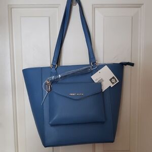 Anne Klein Miranda Elemental Blue Tote Bag Purse NWT
